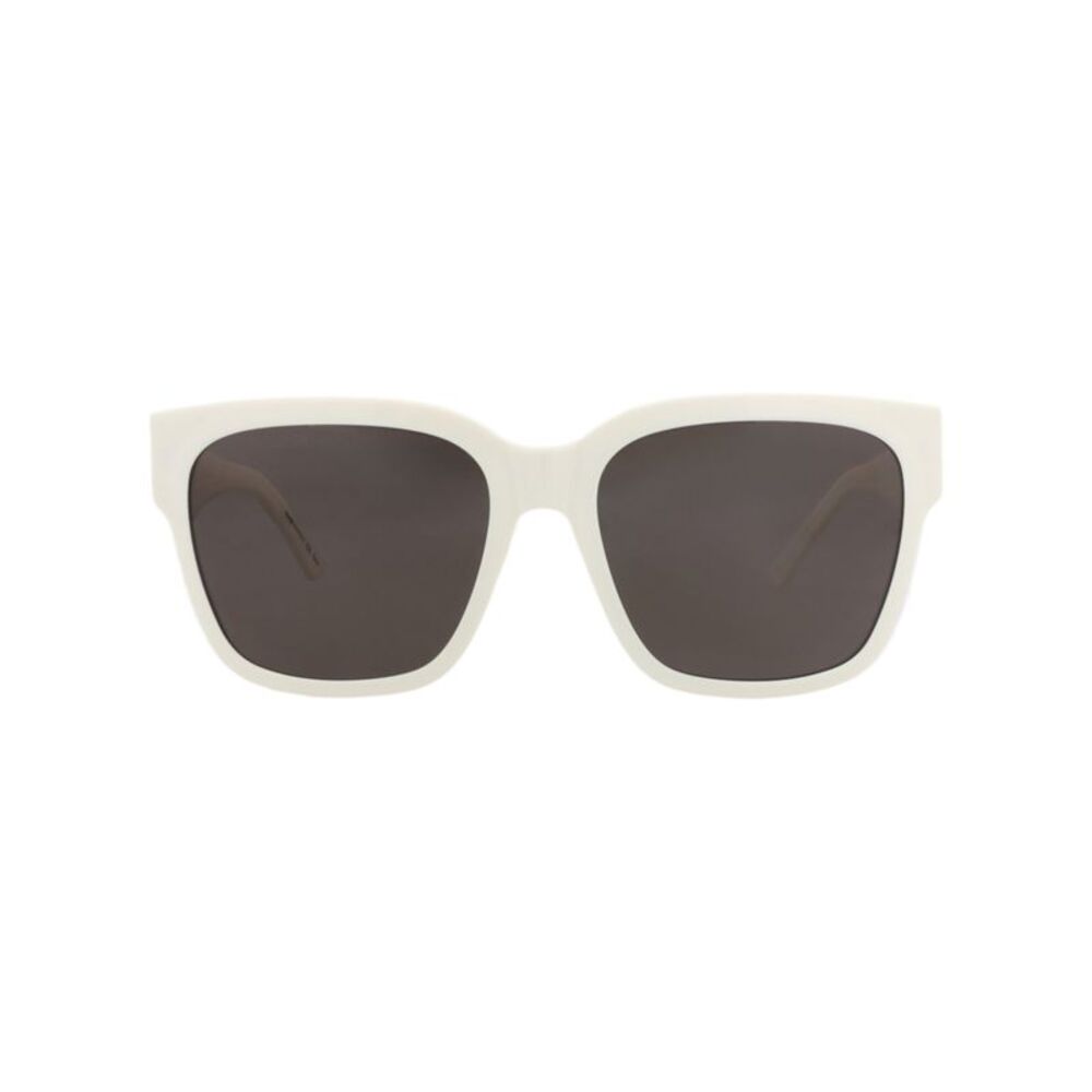 Balenciaga Square-Frame Acetate Sunglasses White Womens